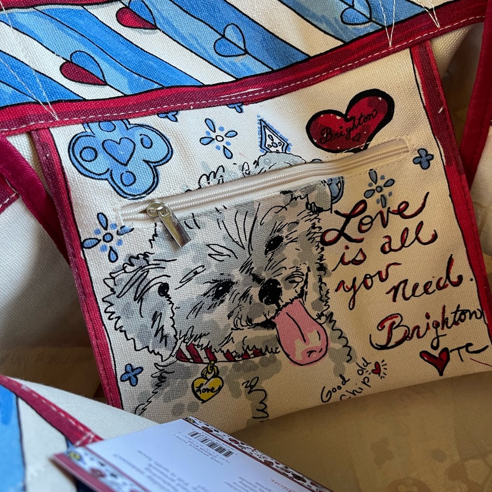 BRIGHTON Love Sparkle Canvas Tote - Picture 5 of 9